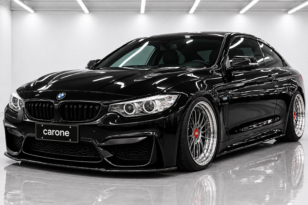 PARA BMW F80 M3 F82 F83 M4 V2 FIBRA DE CARBONO SECO PARACHOQUES DELANTERO MOLDURA COLMILLO SUPERIOR