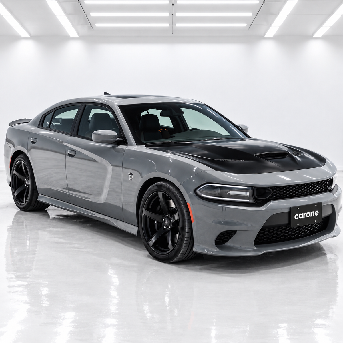 DODGE CHARGER 2015-2023 RT SCAT PACK ESTILO SRT REJILLA DE MALLA DELANTERA CON CONDUCTO DE AIRE