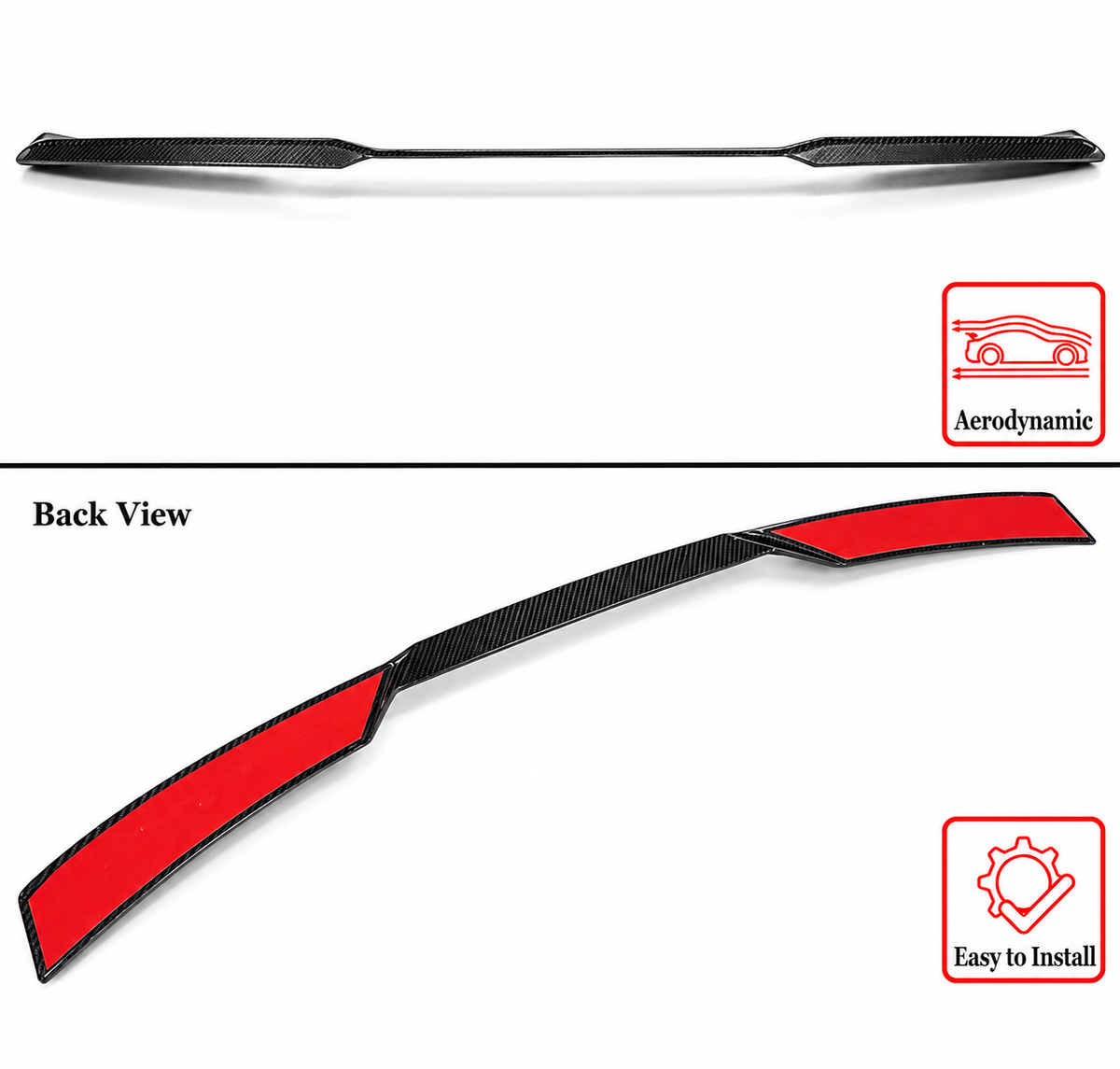ALERÓN DE MALETERO DE FIBRA DE CARBONO COMPLETAMENTE SECO ESTILO V-ST PARA BMW G60 530I I5 G90 M5 24-25