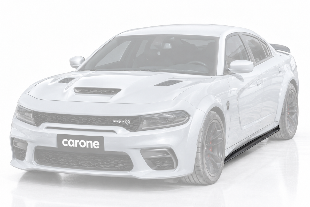 Dodge Charger SRT 20-2023 Extensión de faldón lateral negro mate estilo H de carrocería ancha