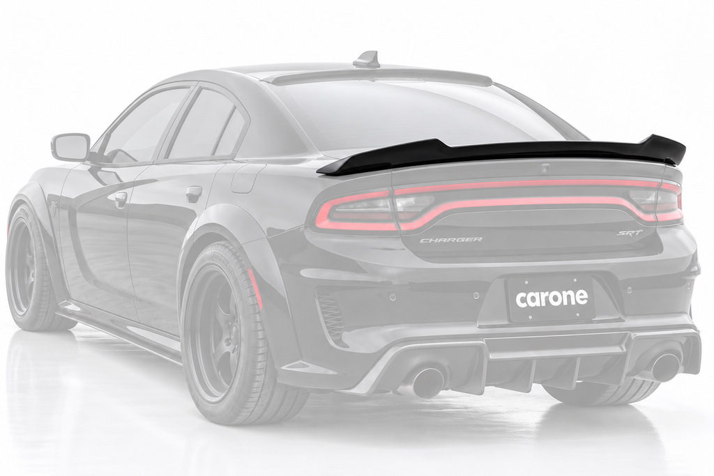 DODGE CHARGER 2011-2023 NEGRO MATE HIGHKICK DUCKBILL ALERÓN TRASERO ALERÓN