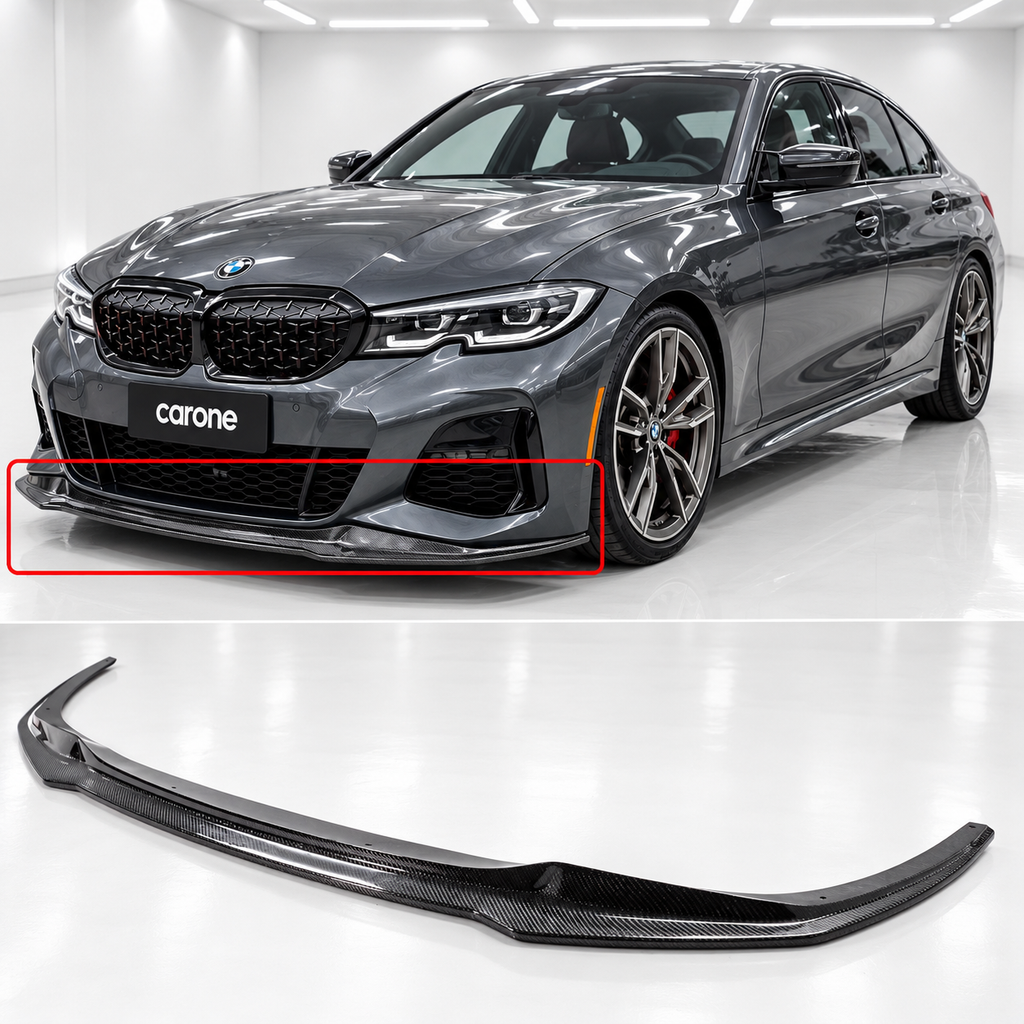 PARACHOQUES DELANTERO DE FIBRA DE CARBONO ESTILO V PARA BMW G20 M340I 330I 2019-2022