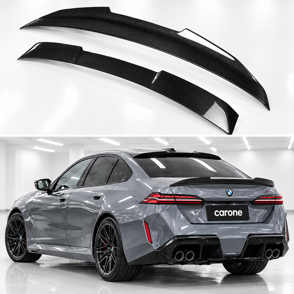 ALERÓN MALETERO DE FIBRA DE CARBONO PARA BMW G60 G90 I5 PSM 2024-2026 + ALERÓN DE TECHO