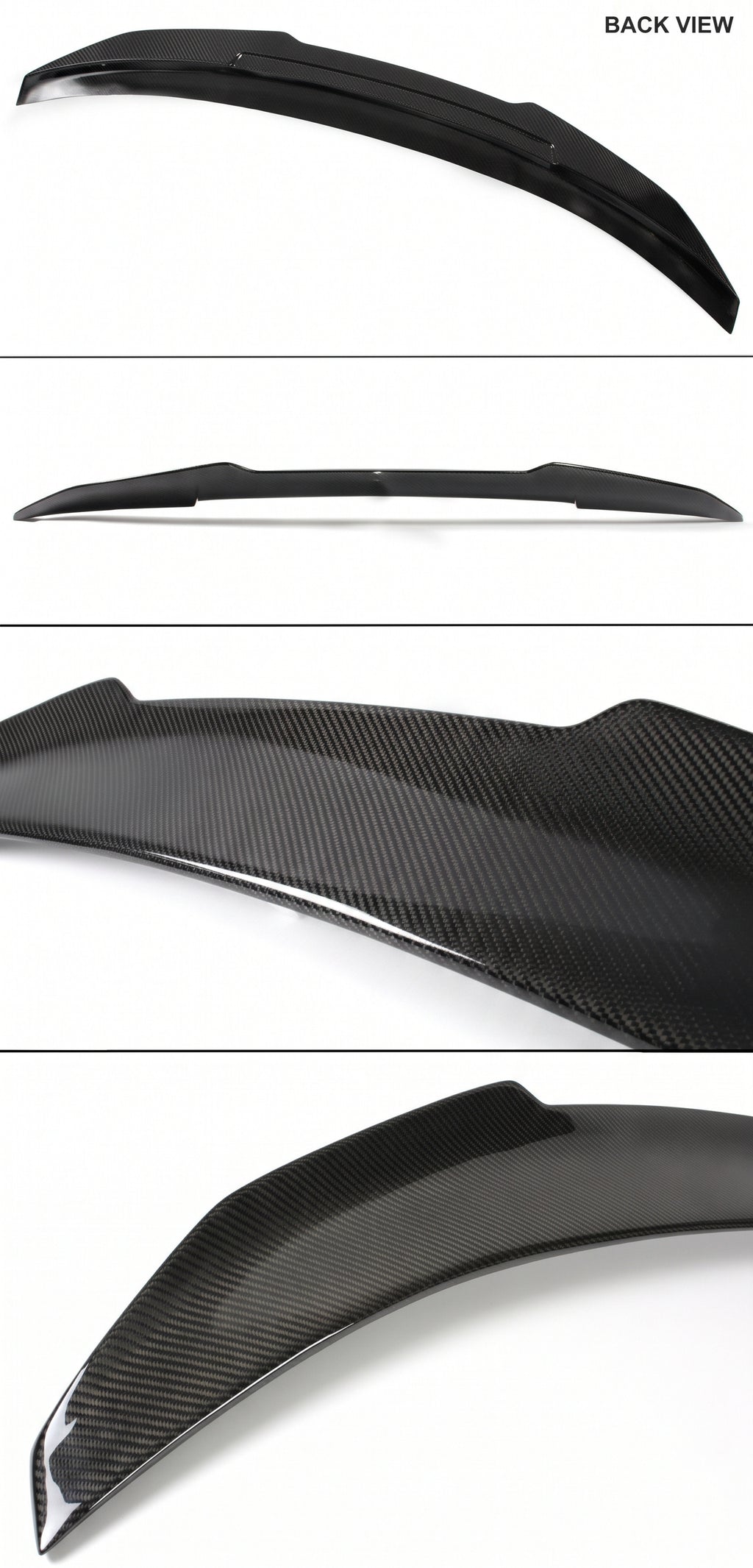 PARA BMW F82 M4 2015-20 ESTILO PSM HIGH KICK FIBRA DE CARBONO MALETERO TAPA ALERÓN