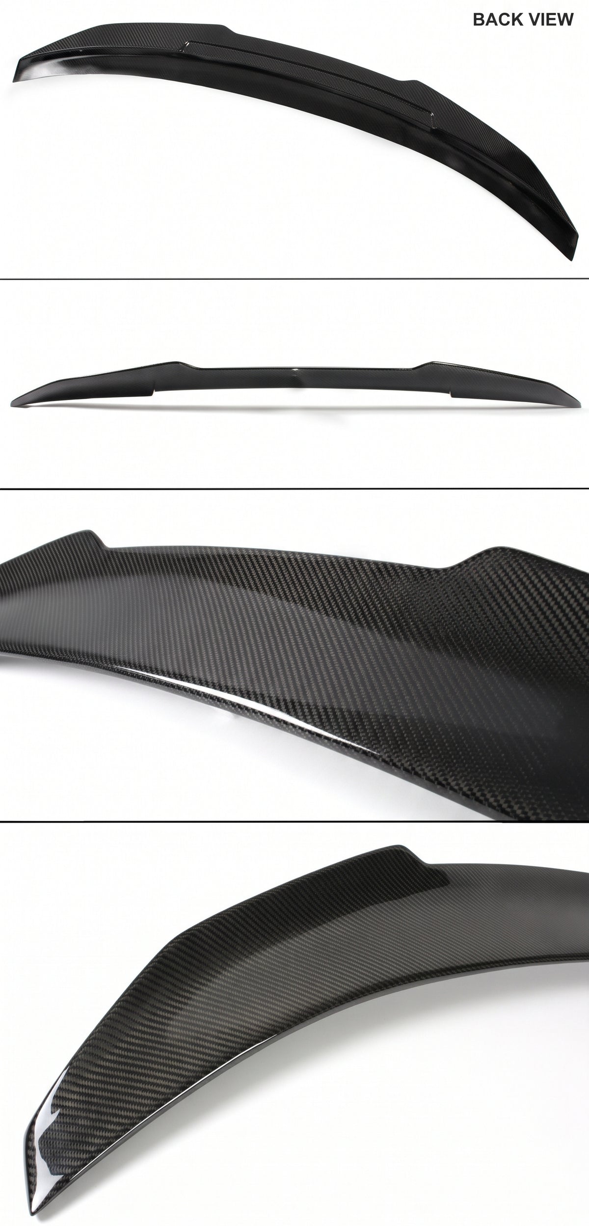 PARA BMW F82 M4 2015-20 ESTILO PSM HIGH KICK FIBRA DE CARBONO MALETERO TAPA ALERÓN
