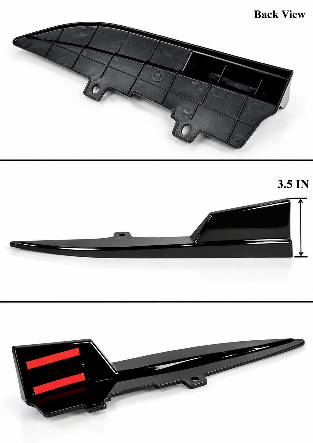 EXTENSIÓN DE PARACHOQUES TRASERO NEGRO BRILLANTE PARA BMW G20 330I M340I M SPORT 2019-26