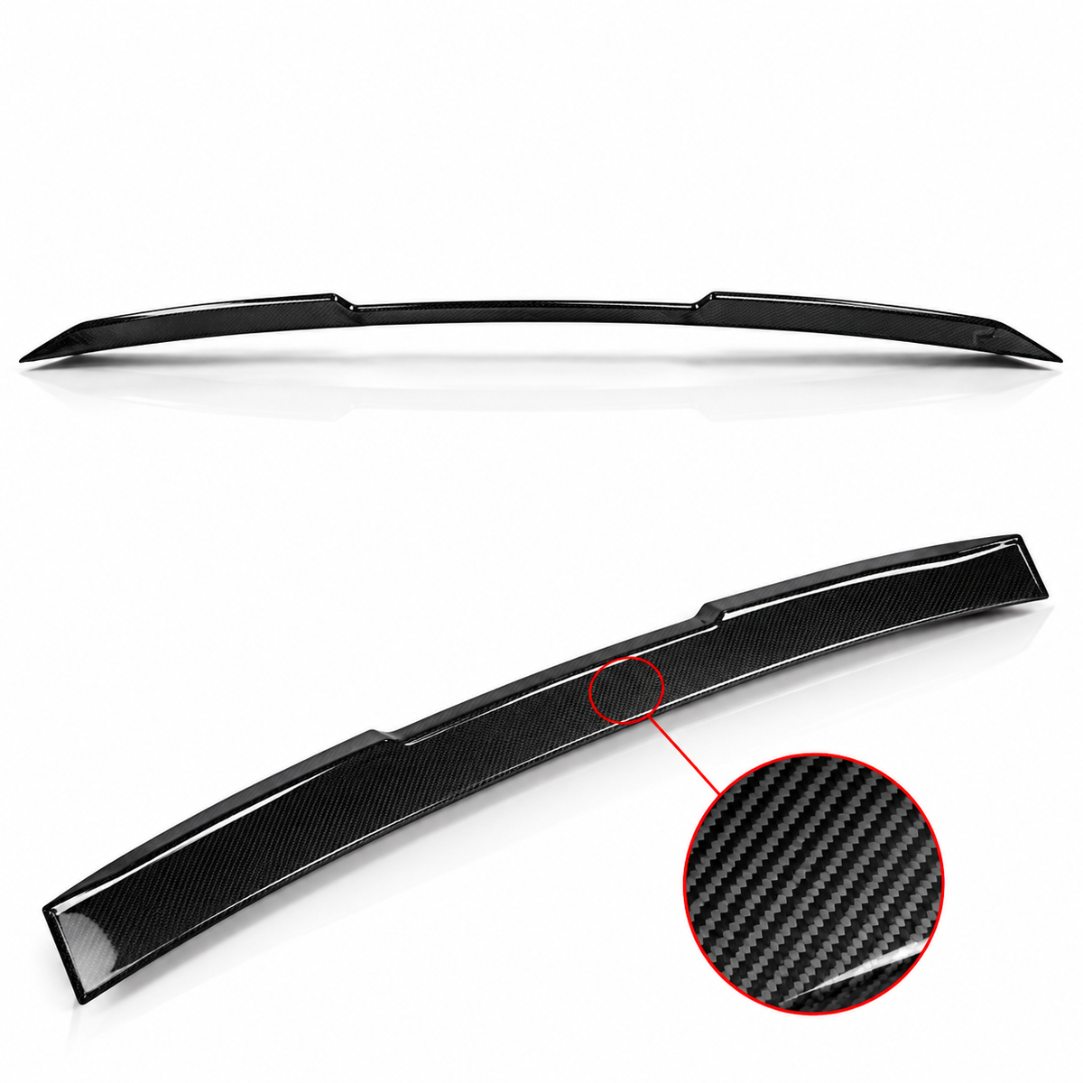 ALERÓN DE TECHO DE FIBRA DE CARBONO COMPLETO ESTILO V CTM V 2024-26 BMW G60 530I G90 M5