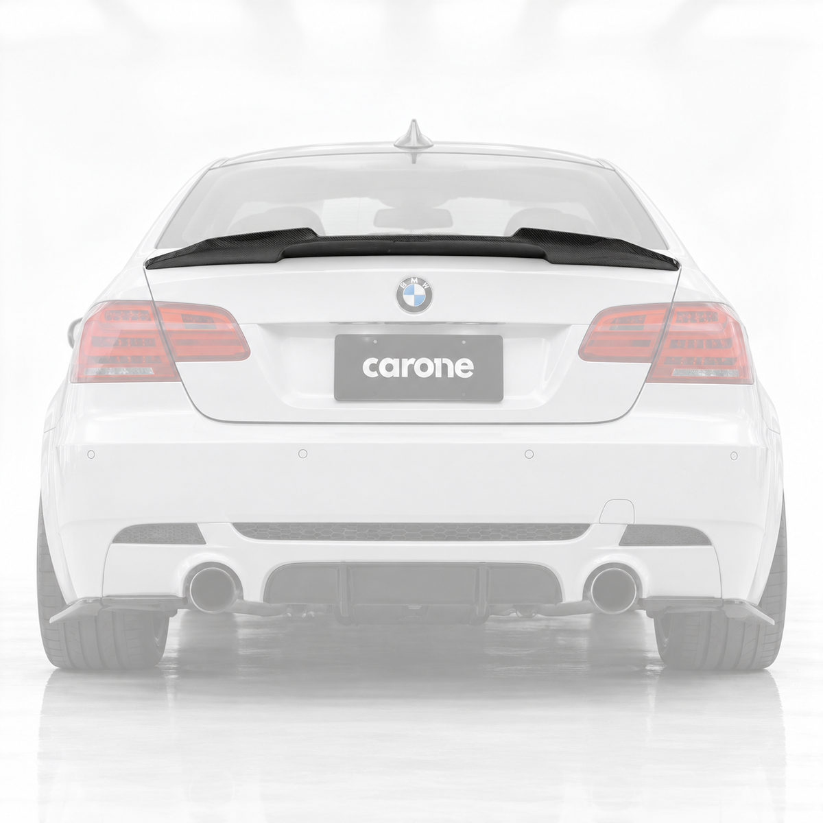 ALERÓN MALETERO NEGRO BRILLANTE BMW E92 M3 328i 335i V2 PSM DUCKBILL 2007-2013