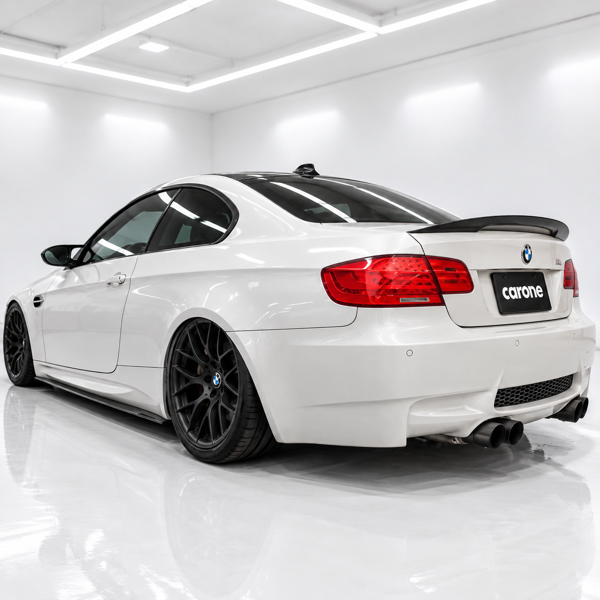Divisores de extensión de faldón lateral de fibra de carbono de rendimiento para BMW E92 E93 M3 08-13