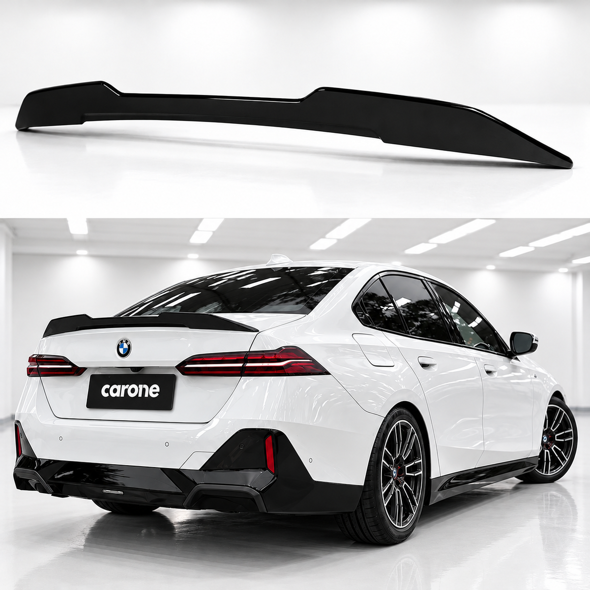 PARA 2024-2025 BMW 530I 540I I5 G60 NEGRO BRILLANTE ESTILO PSM ALERÓN DE MALETERO DEPORTIVO VIP