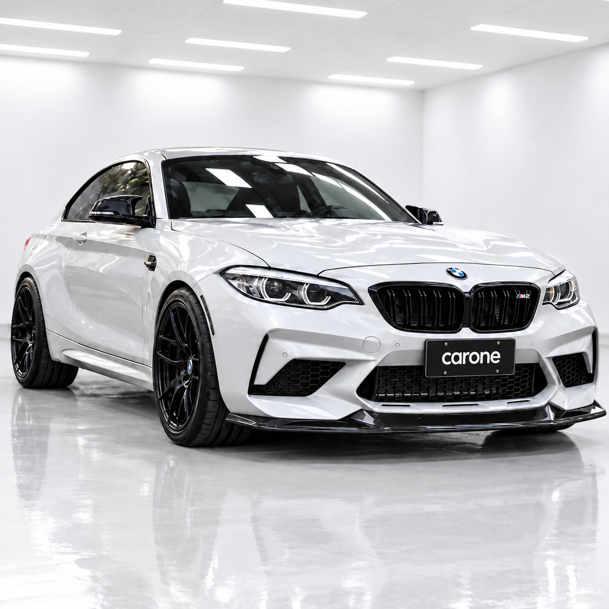 Parachoques delantero de fibra de carbono 19-2021 para BMW M2 COMPETION F87