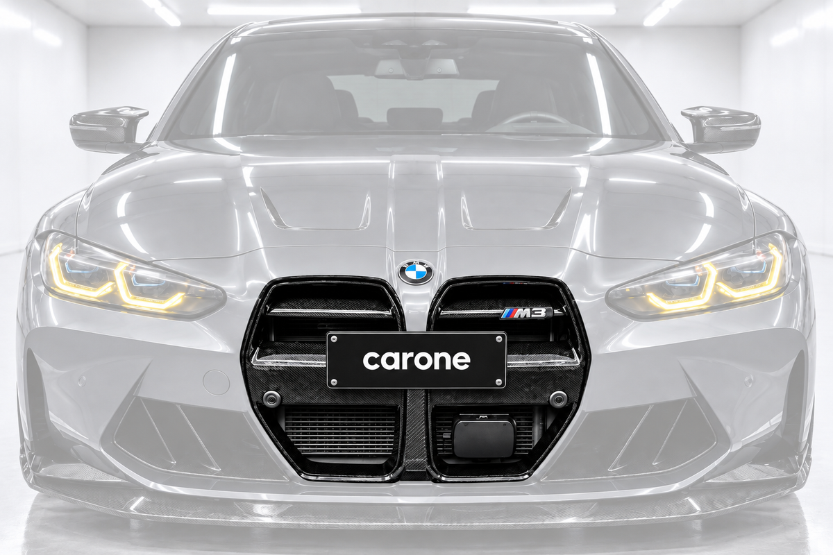 Parrilla delantera de fibra de carbono preimpregnada estilo VR 21-26 BMW M3 G80 M4 G82 G83