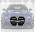 PARA BMW M3 G80 M4 G82 G83 2021-2026 FIBRA DE CARBONO REAL ESTILO V NARIZ REJILLA