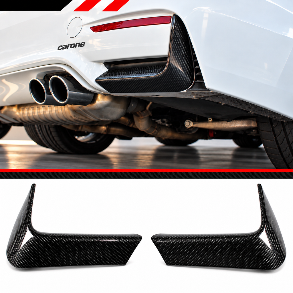 PARA BMW F80 M3 F82 F83 M4 2015-19 FIBRA CARBONO PARACHOQUES TRASERO ESQUINA CENEFA CUBIERTAS