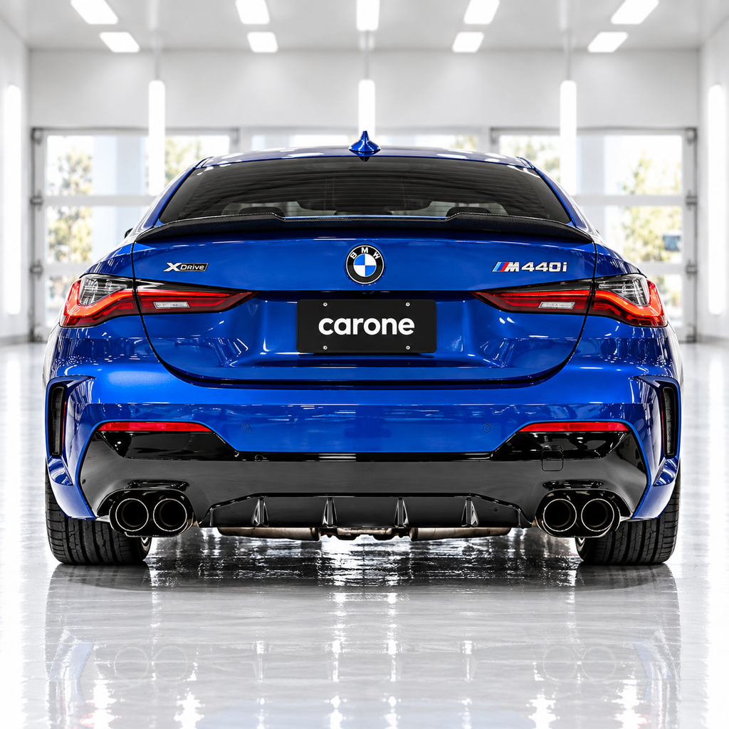PARA BMW G22 SERIE 4 430i G82 M4 PSM ESTILO FIBRA CARBONO ALERÓN MALETERO
