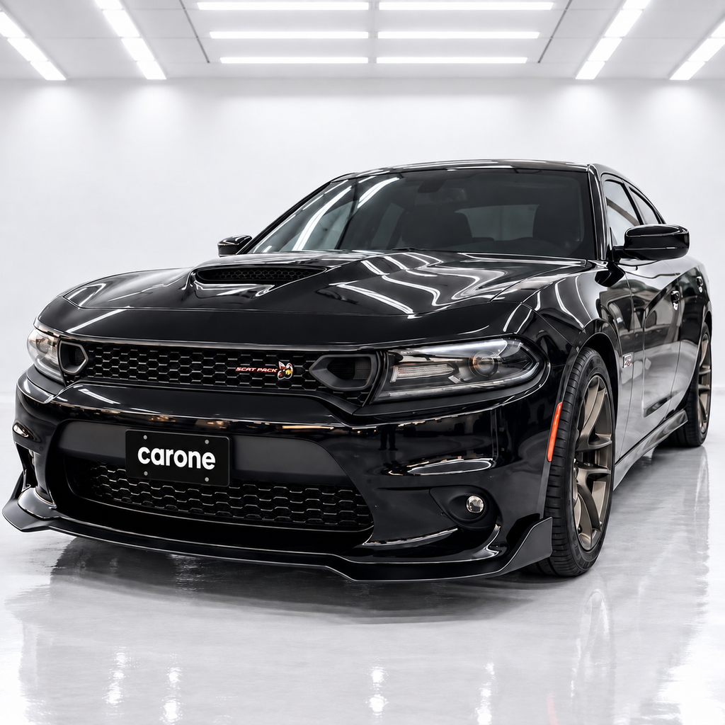 Kit de labios de parachoques delantero negro mate para Dodge Charger SRT Hellcat Scat Pack 2015-23