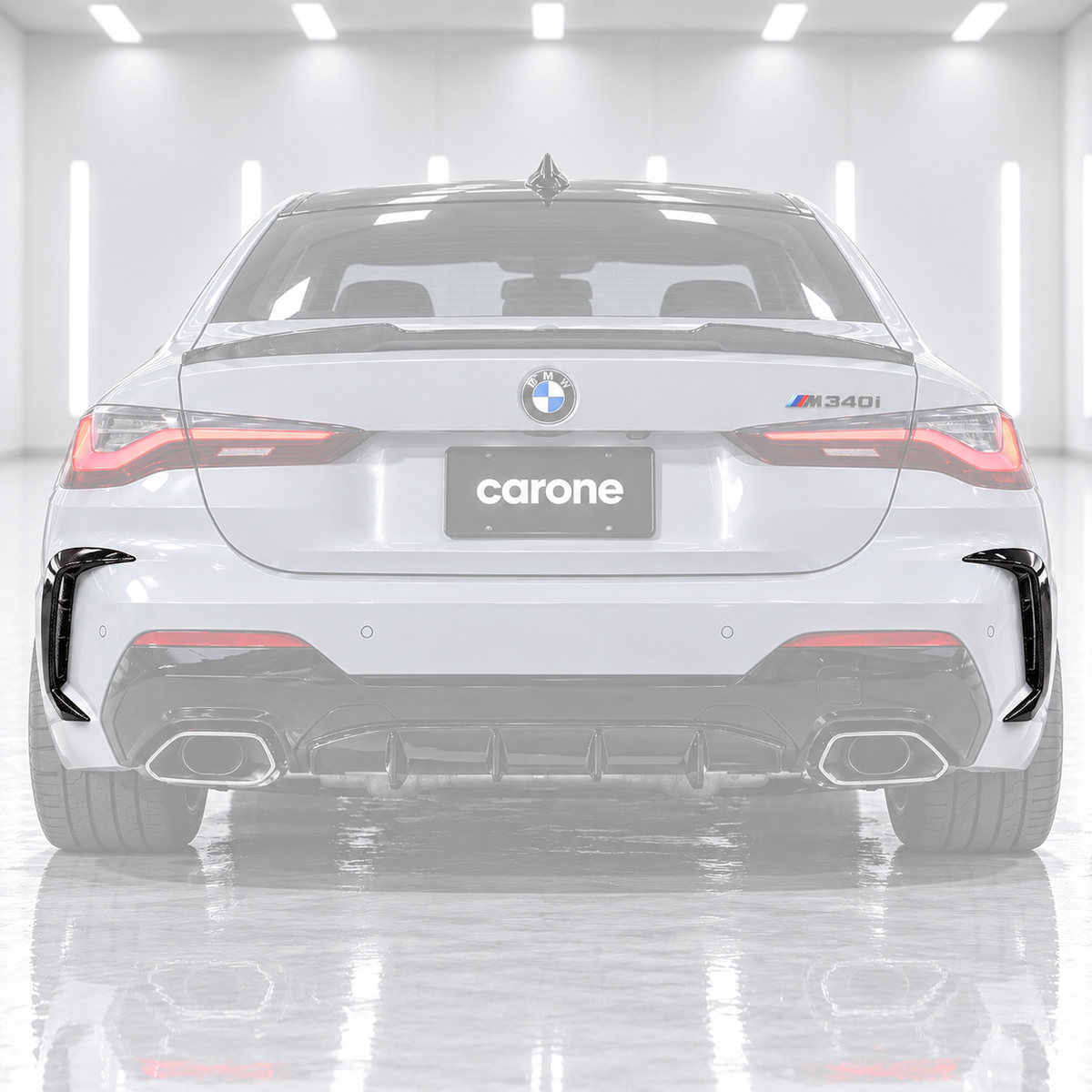 PARACHOQUES TRASERO DE FIBRA DE CARBONO DEPORTIVO PARA BMW 430I M440I M 21-26 ADORNO DE VENTILACIÓN LATERAL