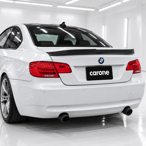 Alerón de malitero de fibra de carbono Highkick para BMW E92 M3 335i 328i V2 2007-12