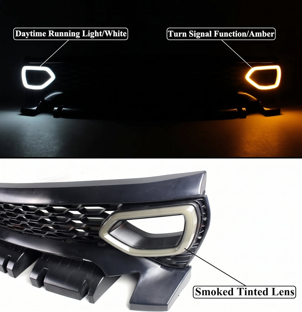 DODGE CHARGER SRT 2020-23 CARROCERÍA WIDEBODY INTERRUPTOR DE HUMO REJILLA SUPERIOR LED