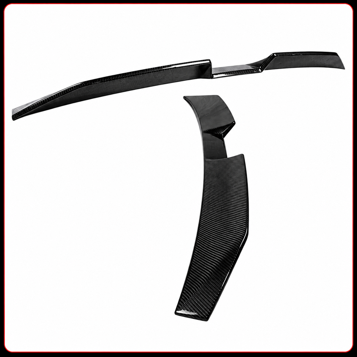 ALERÓN DE TECHO VENTANA TRASERA DE FIBRA DE CARBONO ESTILO SQ PARA BMW G60 530I G90 M5 2024-2027