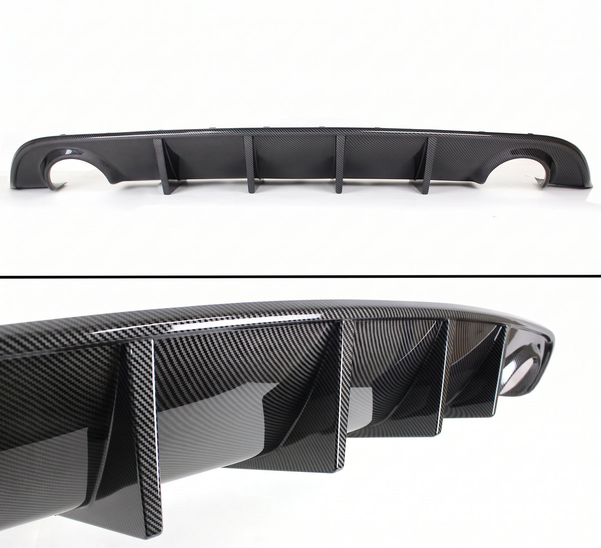 Dodge Charger SRT R/T Scat Pack 15-23 Difusor de parachoques trasero de fibra de carbono