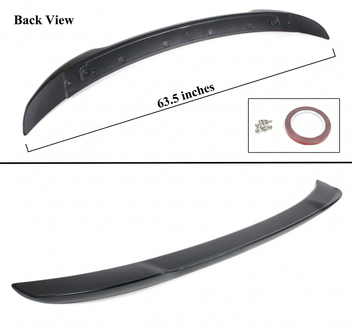 DODGE CHARGER 2011-2023 NEGRO MATE HIGHKICK DUCKBILL ALERÓN TRASERO ALERÓN