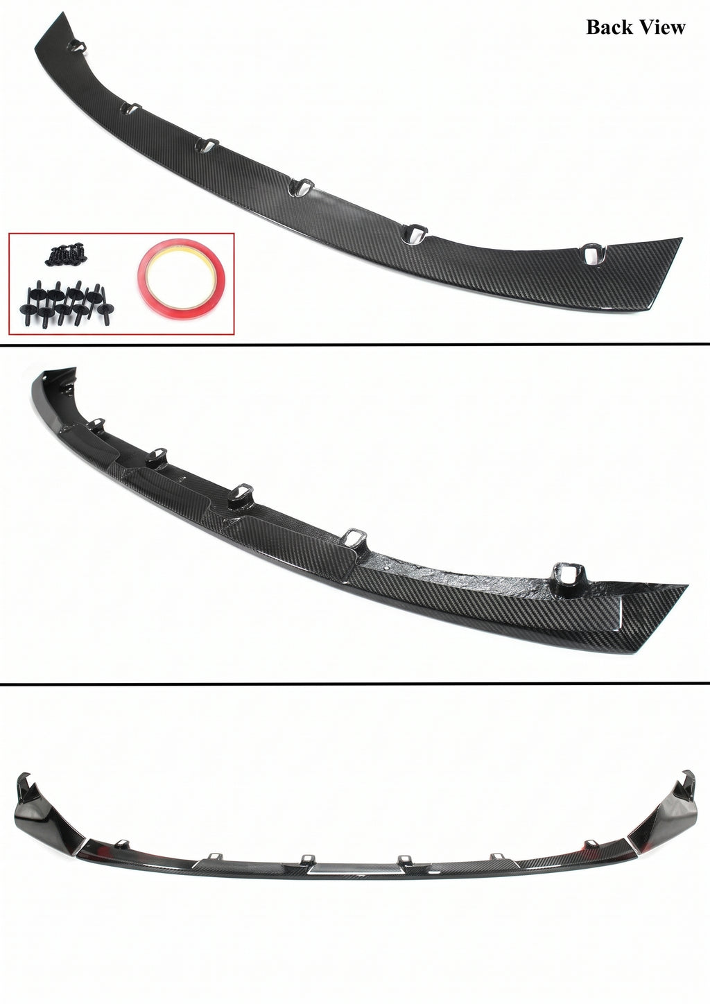 Kit de labios de parachoques delantero de fibra de carbono estilo rendimiento para BMW G80 M3 G82 M4 21-26
