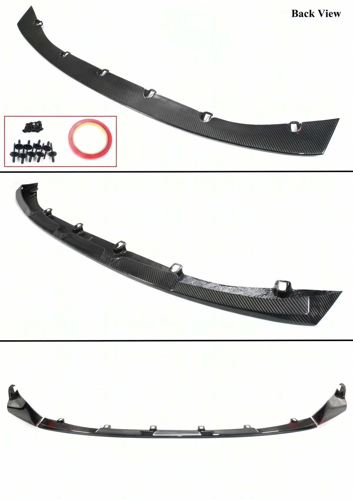 Kit de labios de parachoques delantero de fibra de carbono estilo rendimiento para BMW G80 M3 G82 M4 21-26