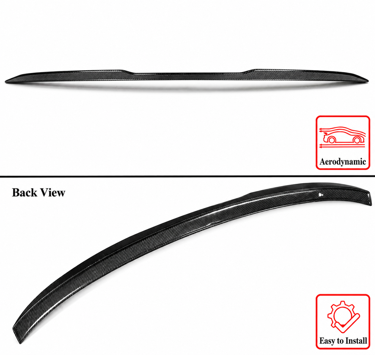 PARA BMW G20 330i G80 M3 19-26 OE ESTILO ELEGANTE FIBRA CARBONO MALETERO TAPA ALERÓN