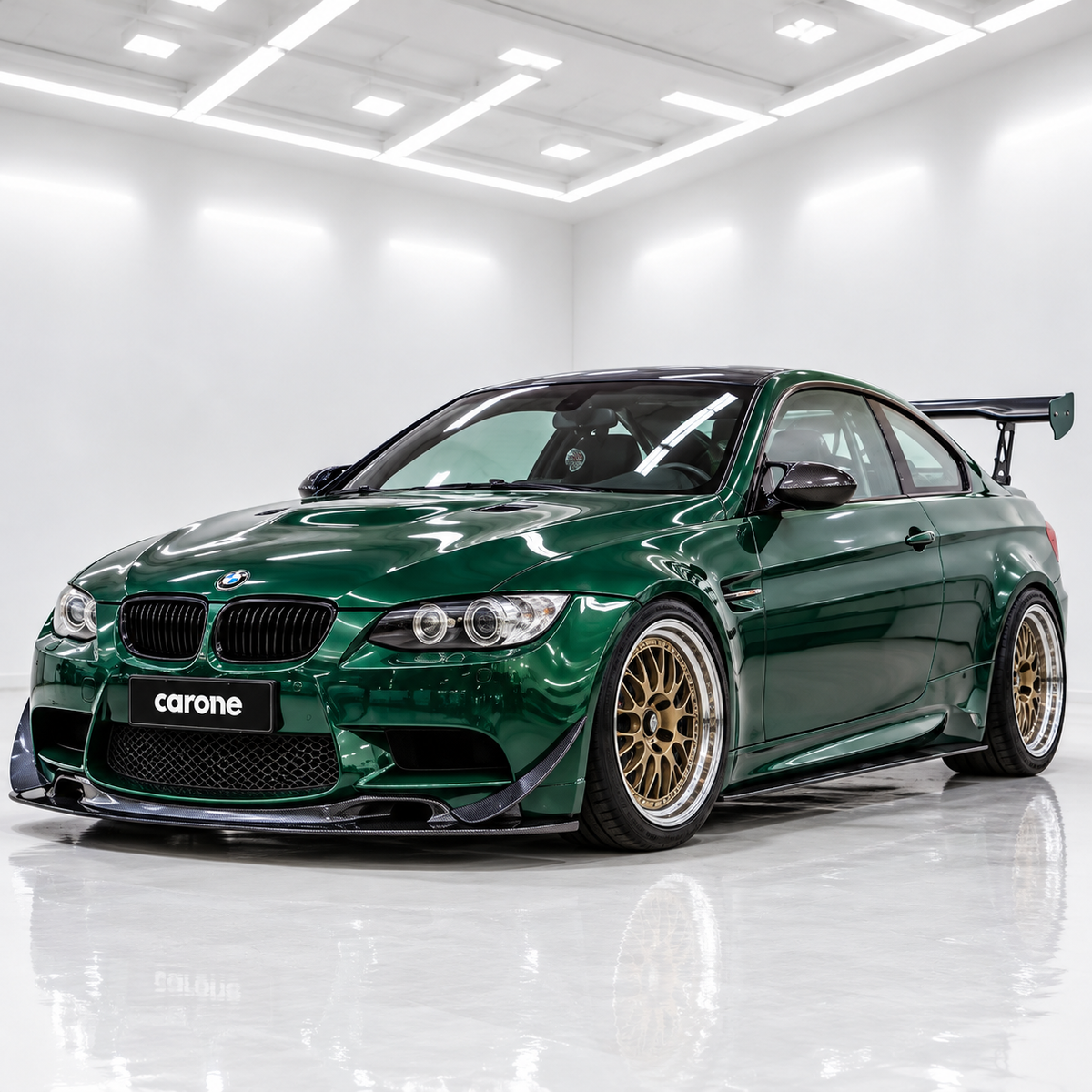 Divisores de extensión de faldón lateral de fibra de carbono de rendimiento para BMW E92 E93 M3 08-13