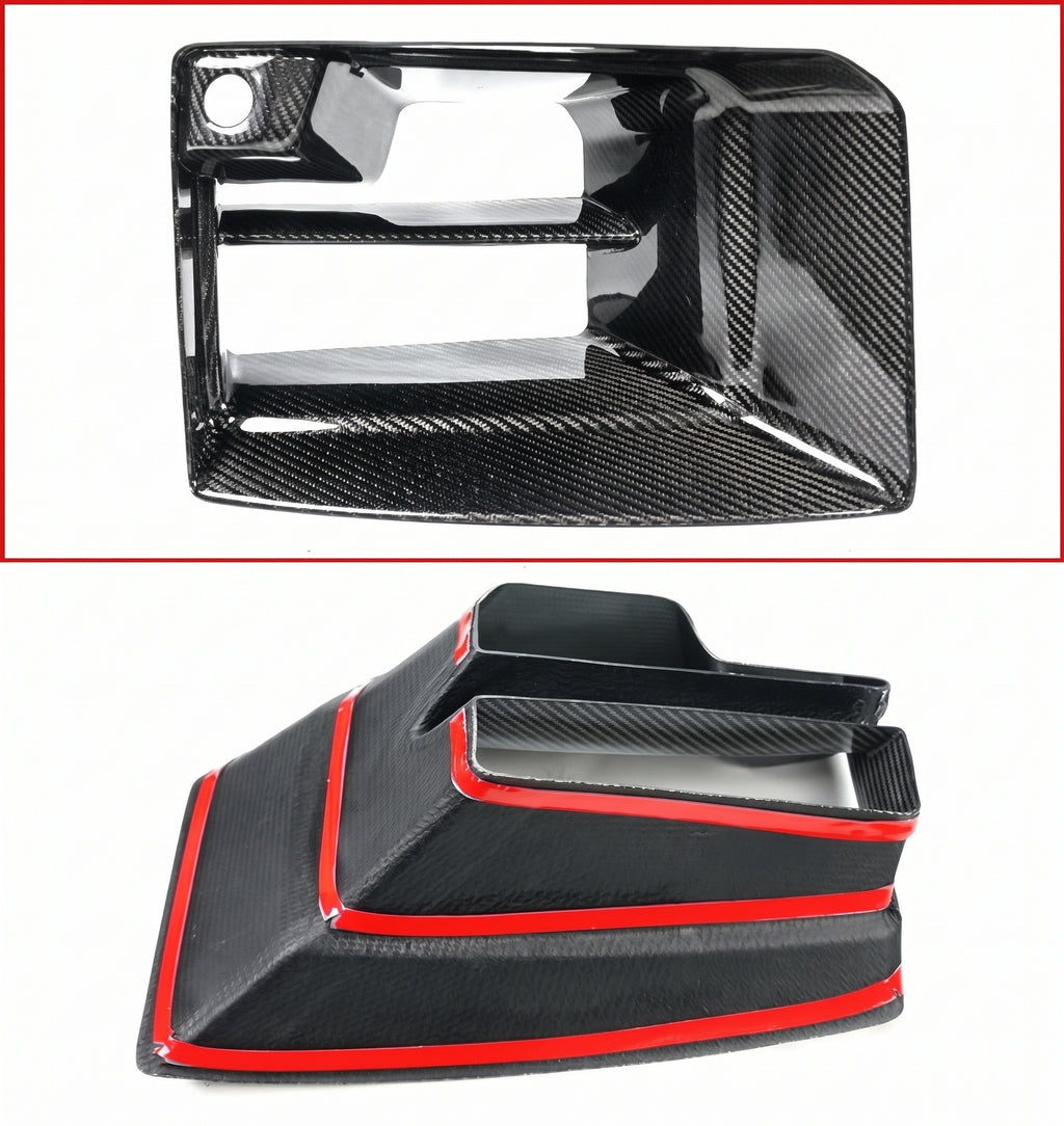 PARA BMW G87 M2 FIBRA CARBONO PARACHOQUES DELANTERO AIRE VENTILACIÓN ENTRADA MOLDURA CUBIERTA 2023-26