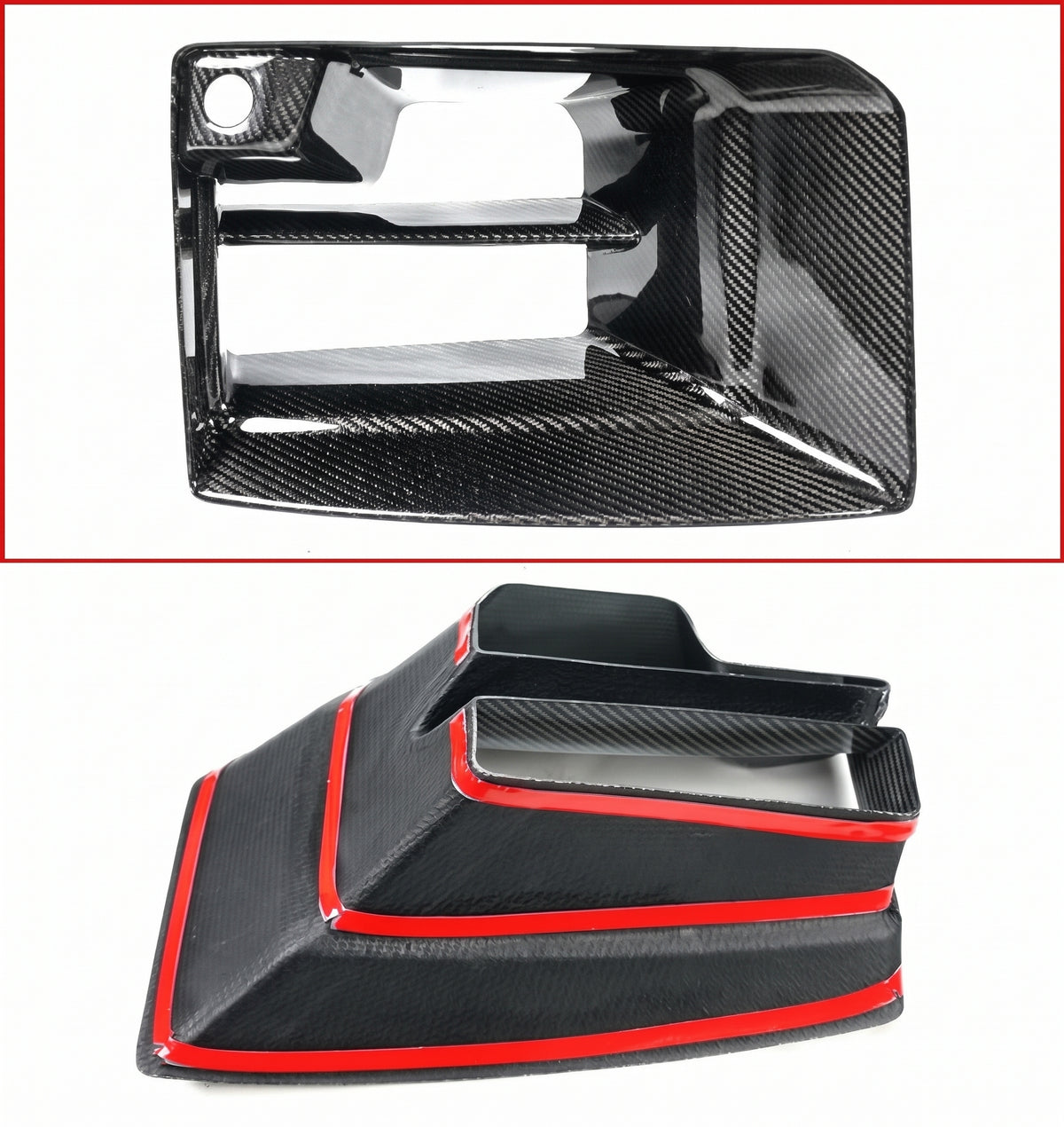 PARA BMW G87 M2 FIBRA CARBONO PARACHOQUES DELANTERO AIRE VENTILACIÓN ENTRADA MOLDURA CUBIERTA 2023-26