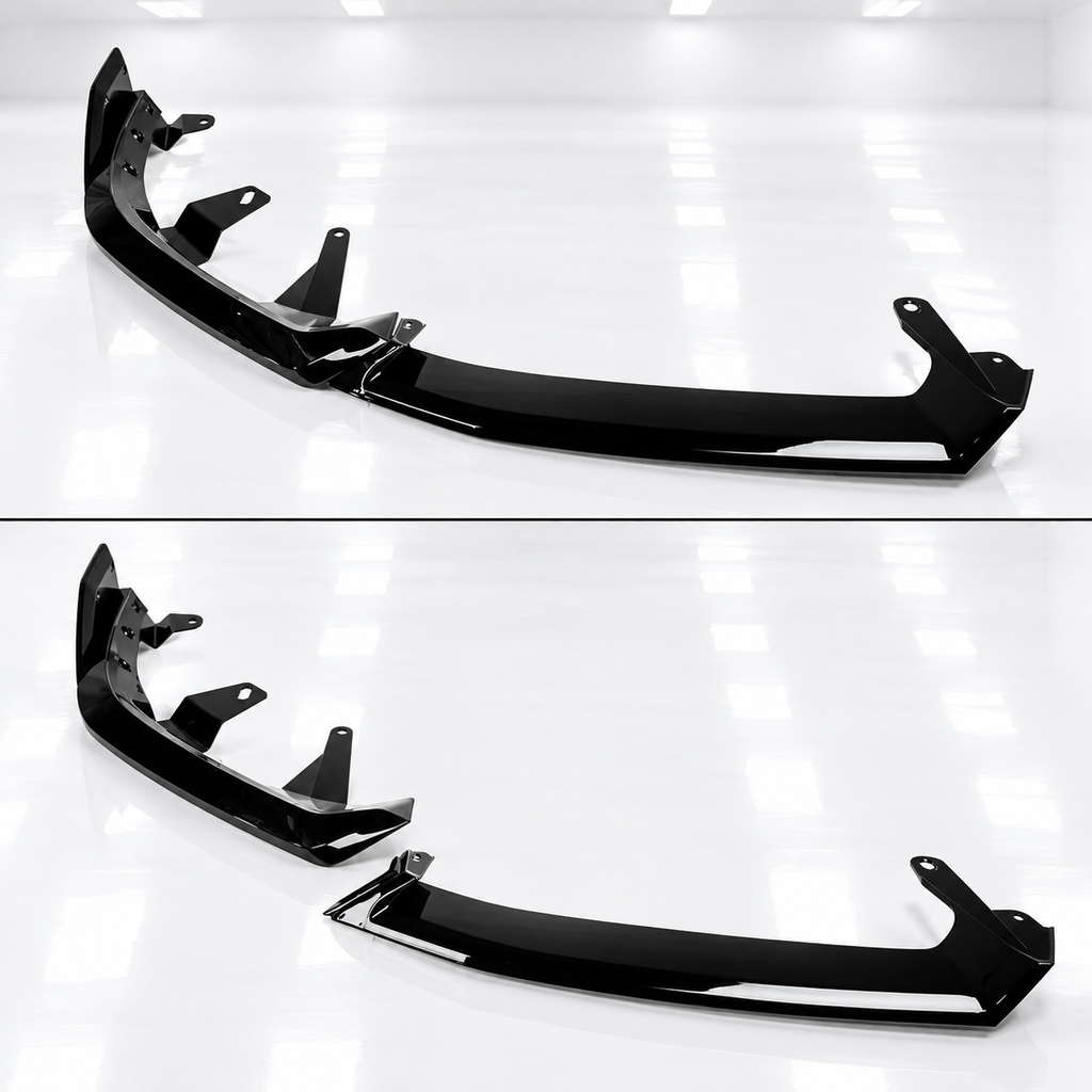 PARA 2024-2026 BMW G60 530I 540I I5 M SPORT MP ESTILO BRILLO NEGRO PARACHOQUES DELANTERO LABIO