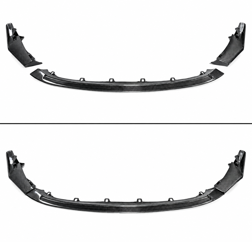 LABIO DE PARACHOQUES DELANTERO DE FIBRA DE CARBONO REAL ESTILO CSL BMW G80 M3 G82 G83 M4 2021-2026