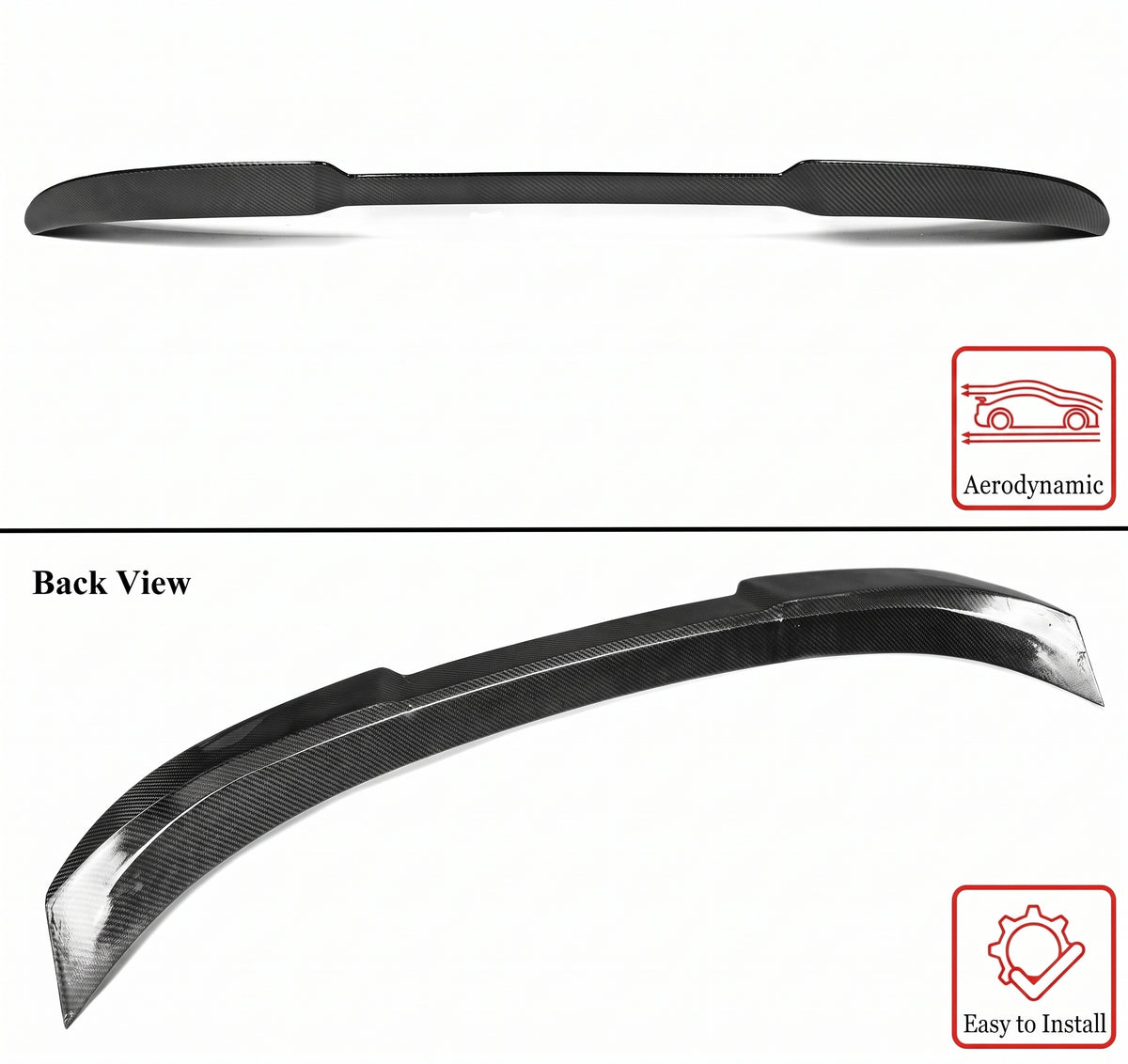 BMW G42 230i M240i G87 M2 T ESTILO HIGHKICK ALERÓN MALETERO FIBRA CARBONO 22-26