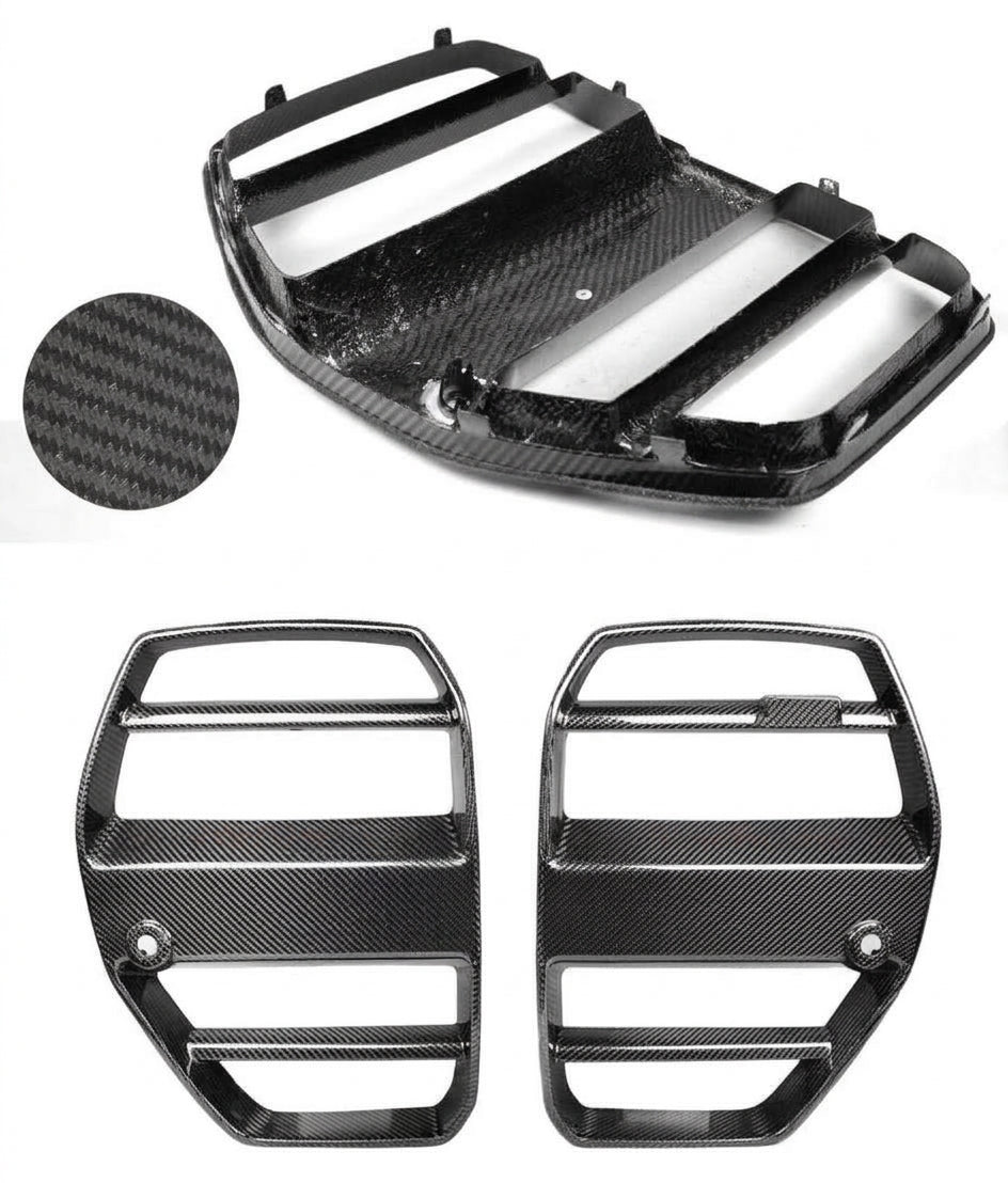 PARA BMW M3 G80 M4 G82 G83 ST STYLE REAL FIBRA CARBONO NARIZ REJILLA 2021-2026