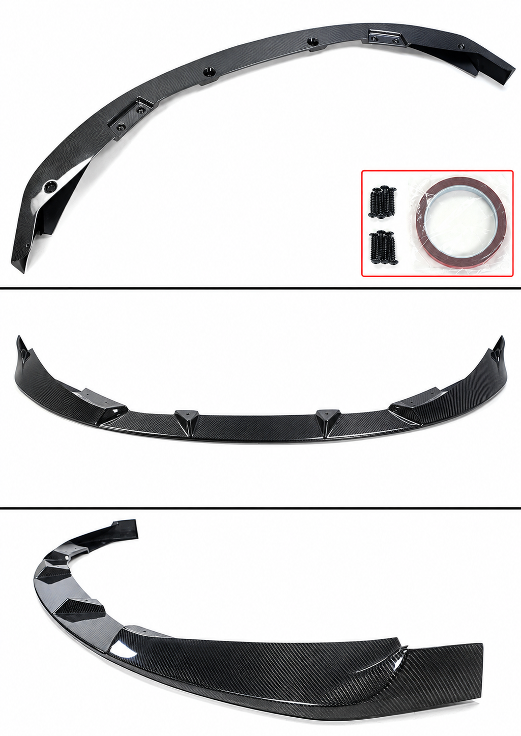 LABIO DE PARACHOQUES DELANTERO DE FIBRA DE CARBONO PARA BMW G80 M3 G82 G83 M4 2021-2026