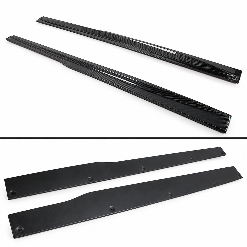 Paneles de extensión de faldón lateral de fibra de carbono estilo PSM para BMW F80 F81 M3 2015-2019