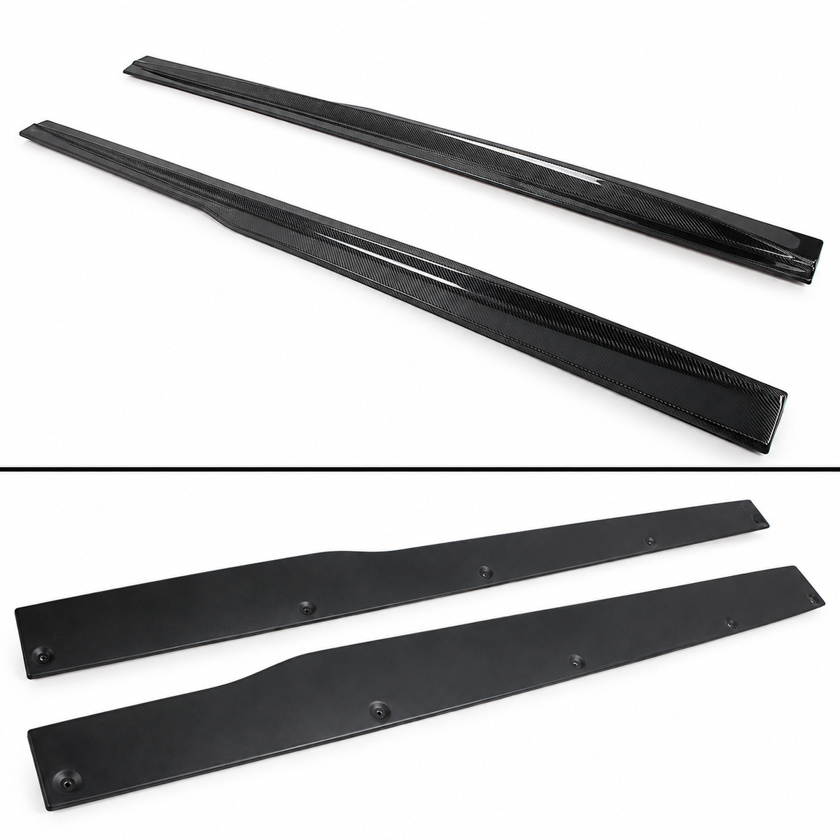 Paneles de extensión de faldón lateral de fibra de carbono estilo PSM para BMW F80 F81 M3 2015-2019