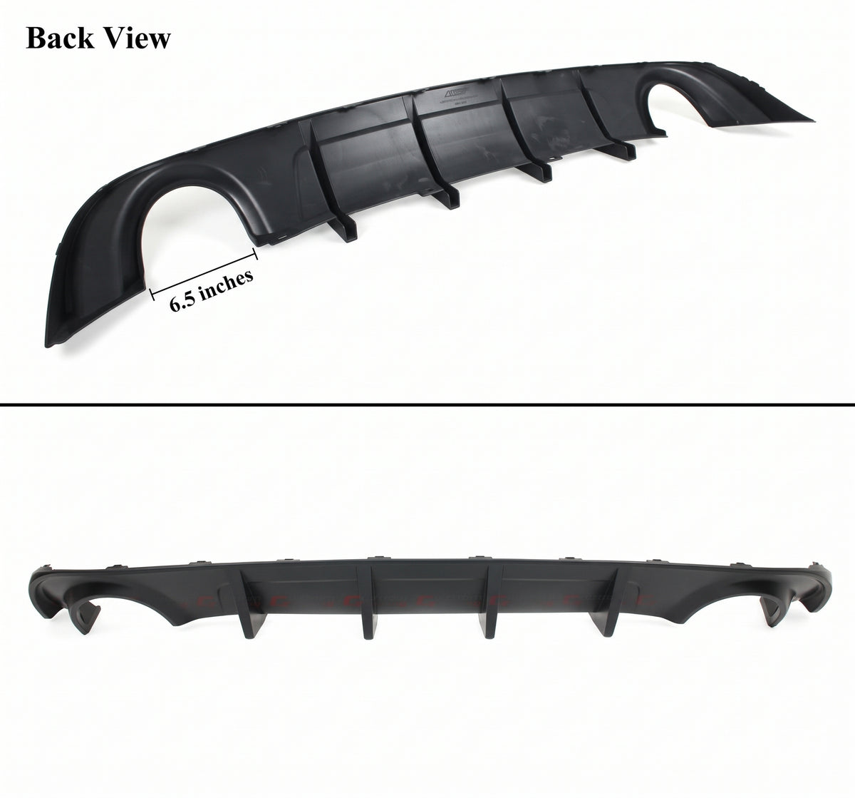 Paquete Scat negro mate Dodge Charger SXT 2015-2023 Difusor de parachoques trasero
