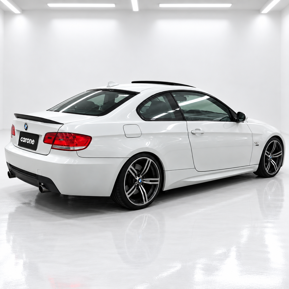 ALERÓN TECHO TRASERO FIBRA CARBONO + TAPA ESTILO RENDIMIENTO PARA BMW E92 M3 CUPÉ