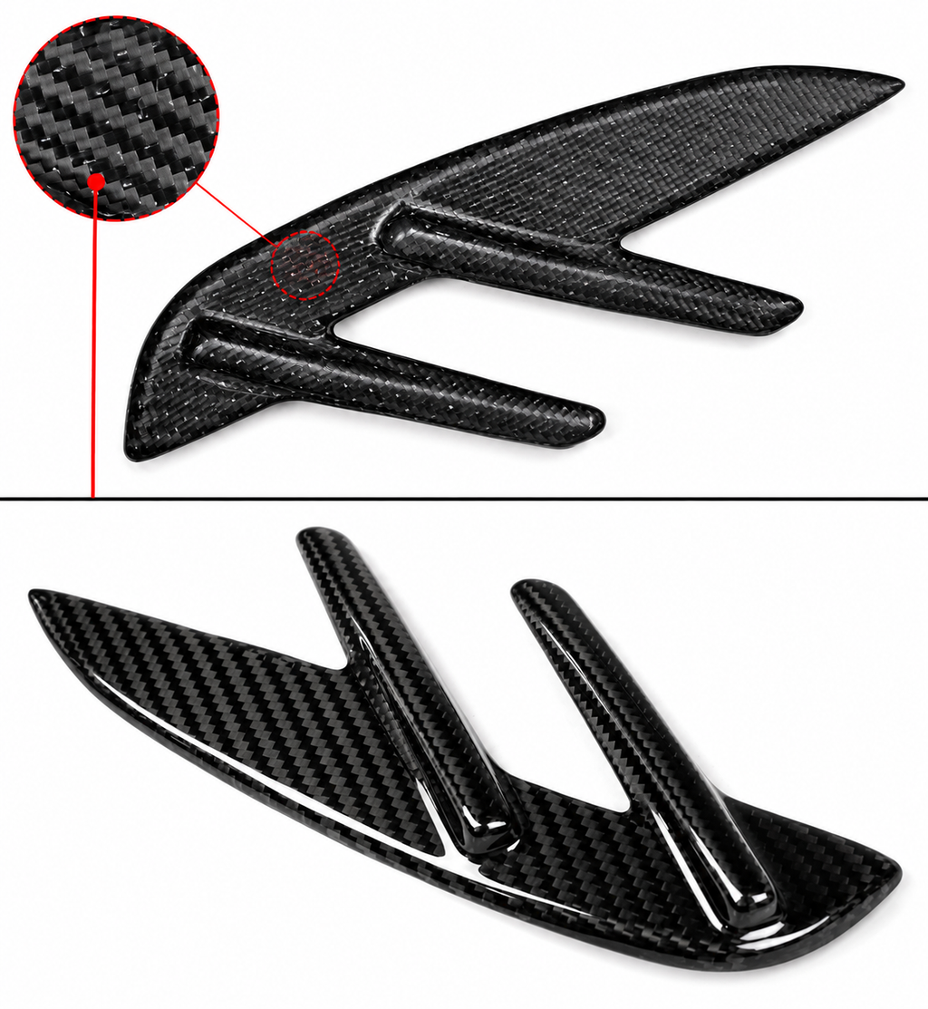 PARA BMW G80 M3 2021-2026 FIBRA DE CARBONO SECA GUARDABARROS DELANTERO VENTILACIÓN LATERAL JUEGO DE MOLDURAS