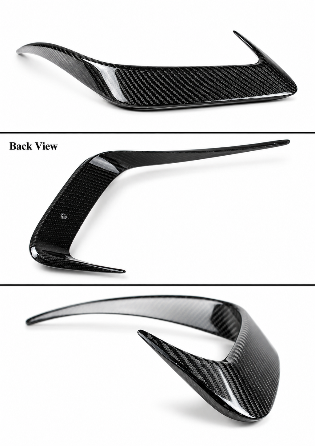 PARA BMW 330i M340i M 19-22 SPORT FIBRA DE CARBONO PARACHOQUES TRASERO VENTILACIÓN LATERAL MOLDURA CANARD