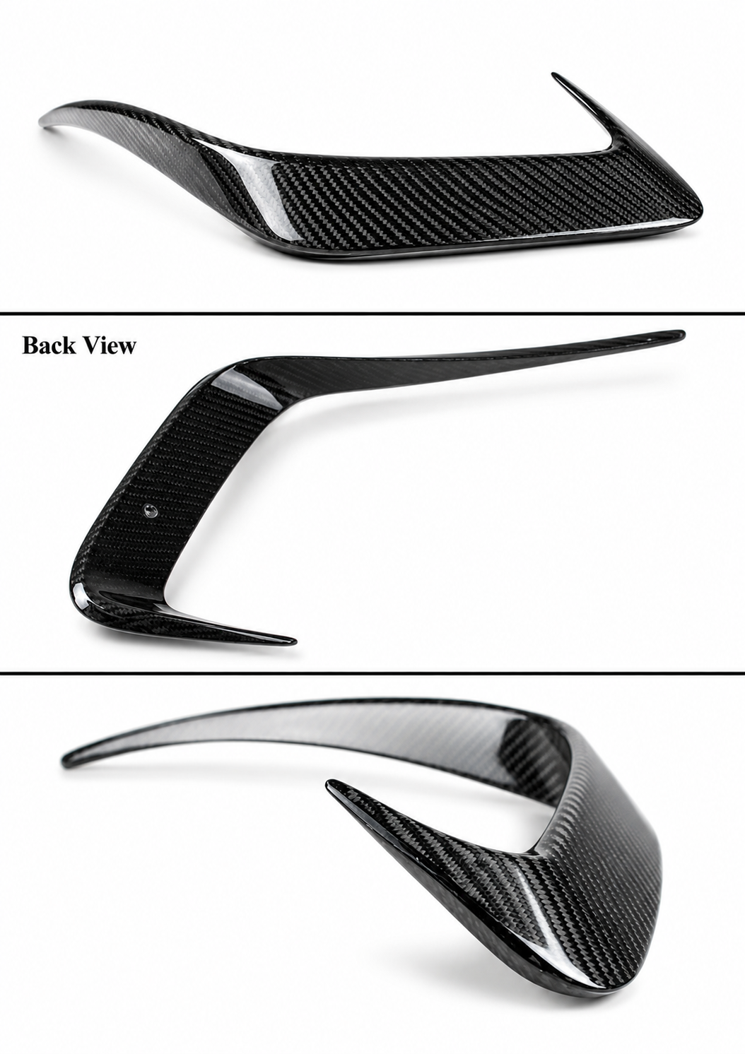 PARA BMW 330i M340i M 19-22 SPORT FIBRA DE CARBONO PARACHOQUES TRASERO VENTILACIÓN LATERAL MOLDURA CANARD