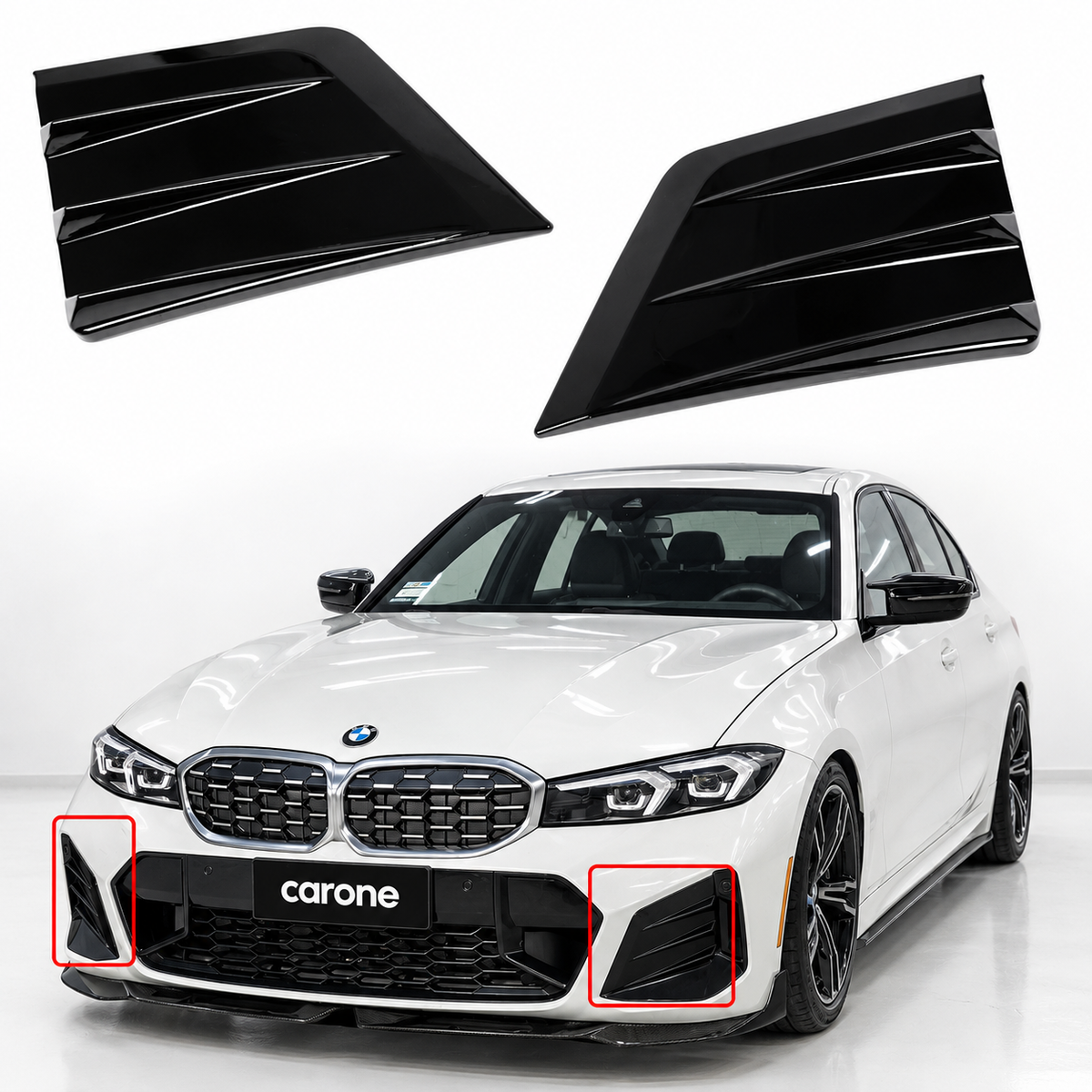 PARA BMW G20 M340i 330i M SPORT LCI AKASAKA 23-26 PARACHOQUES DELANTERO CANARD MOLDURA CUBIERTA
