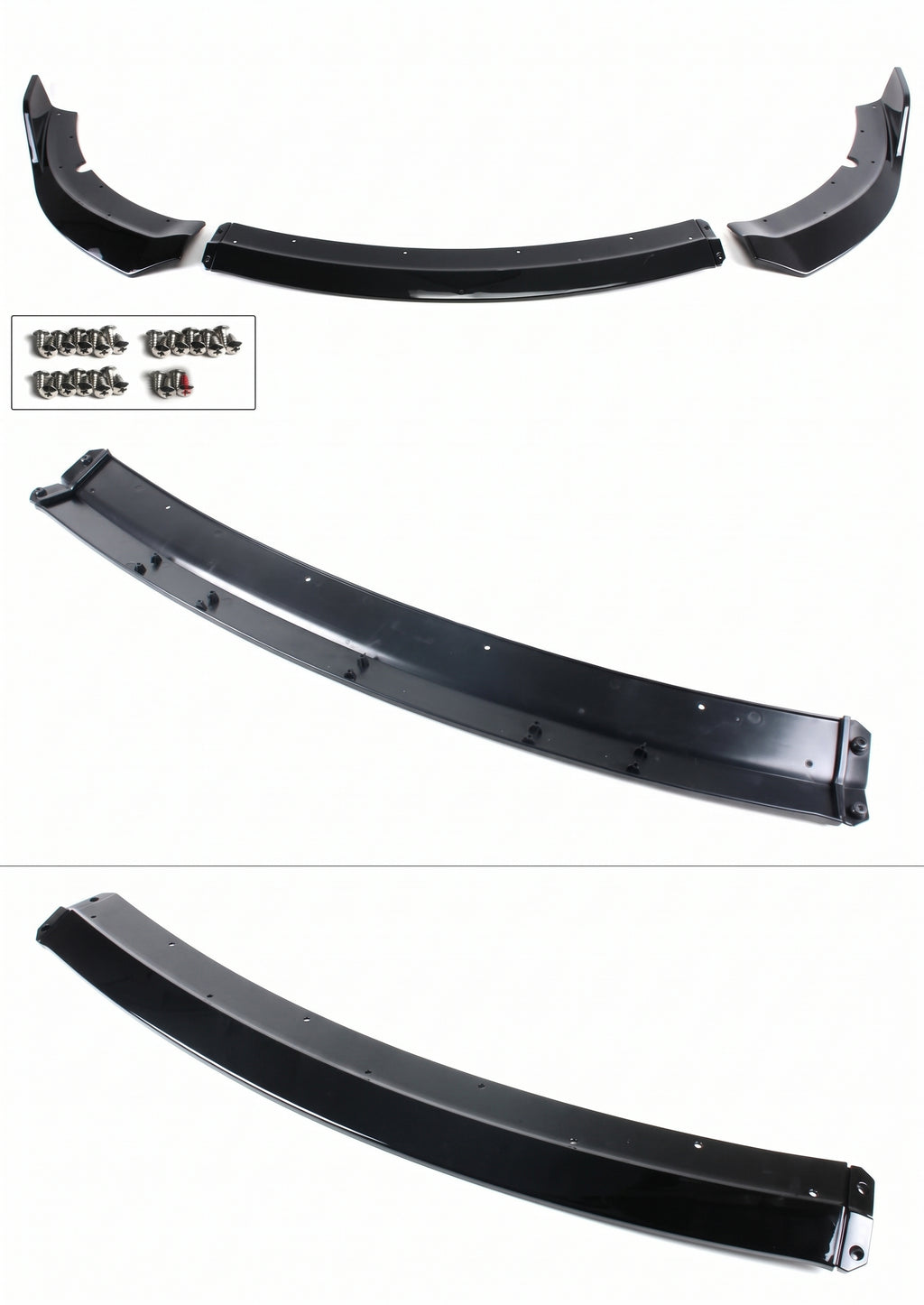 Dodge Charger SRT Scat Pack 2015-2023 Parachoques delantero negro brillante divisor de labios
