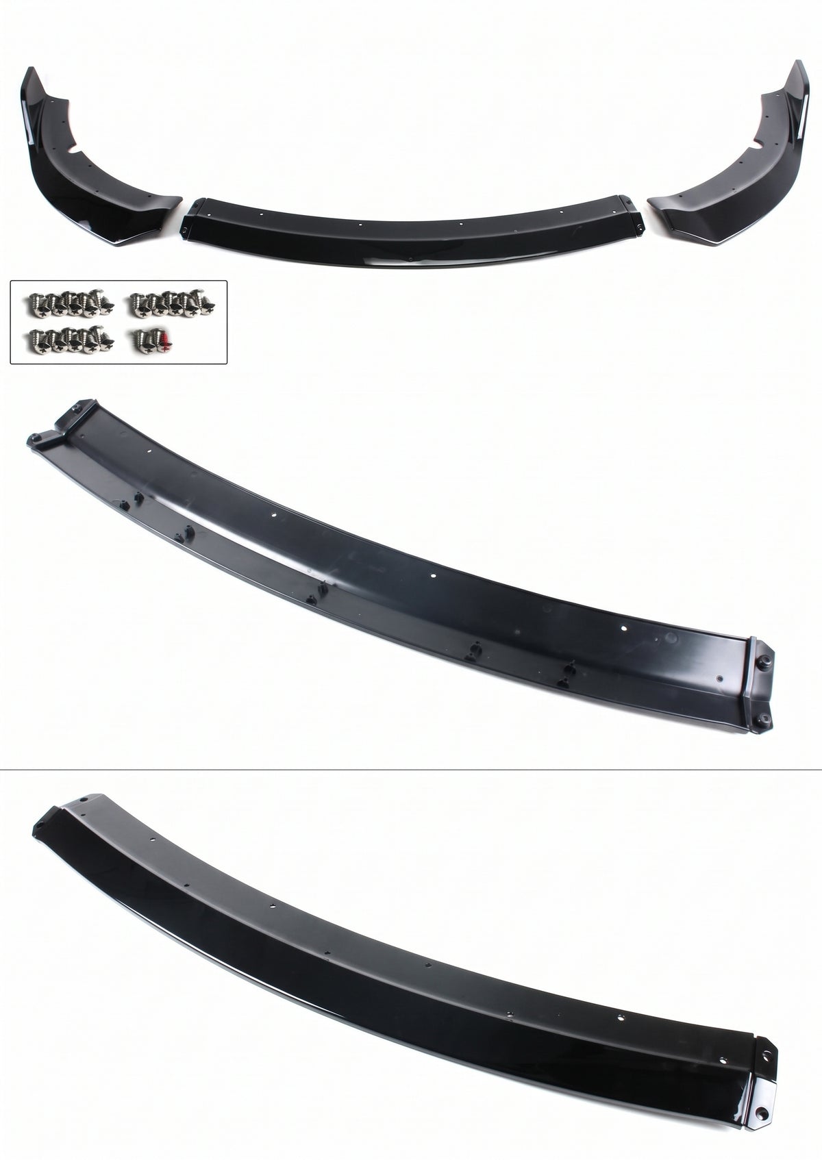 Dodge Charger SRT Scat Pack 2015-2023 Parachoques delantero negro brillante divisor de labios
