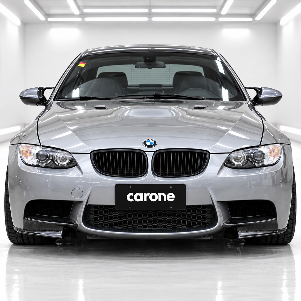 LABIO ALERÓN PARACHOQUES DIVISOR DELANTERO FIBRA CARBONO NEGRO PARA BMW E90 E92 E93 M3 07-13-