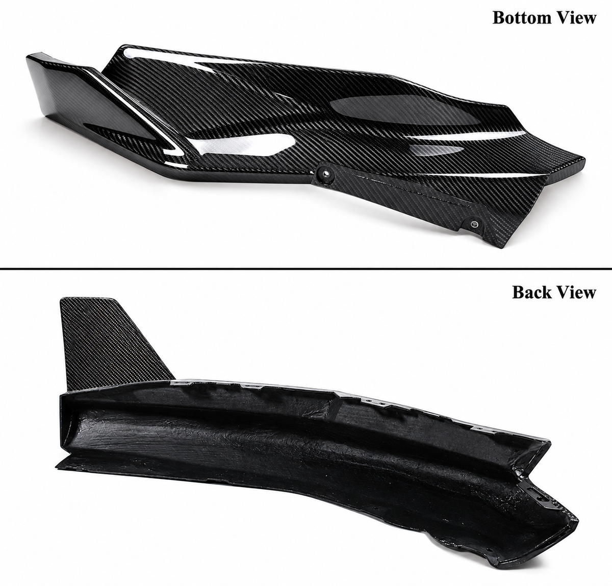 EXTENSIÓN DIVISOR DE ESQUINA DE PARACHOQUES TRASERO DE FIBRA DE CARBONO 21-26 BMW G80 M3