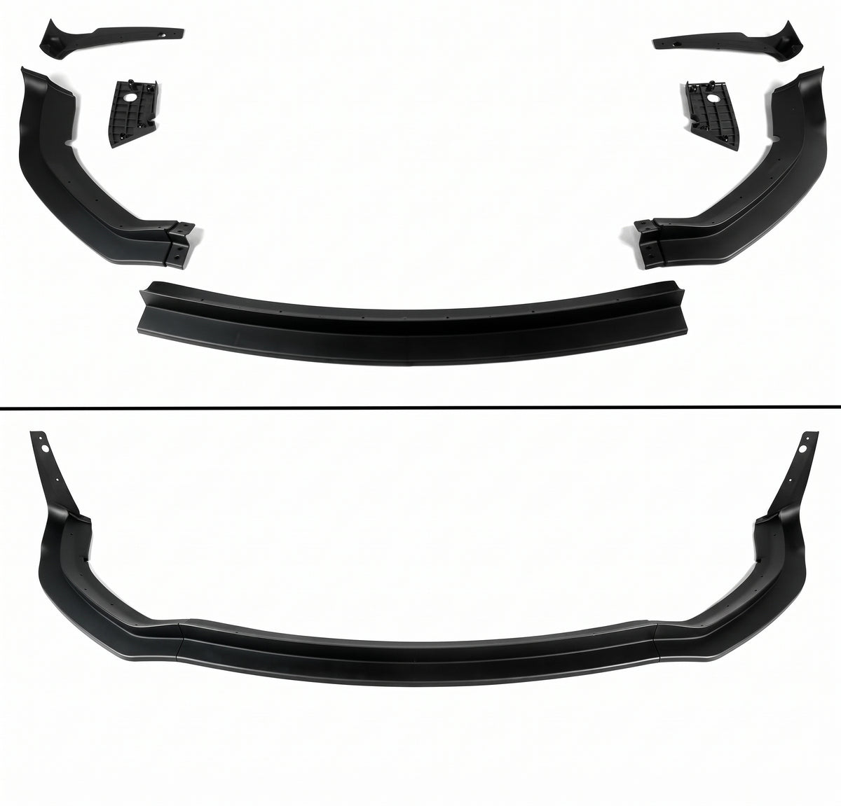 Dodge Charger SRT 20-23 WideBody estilo H winglet mate negro parachoques delantero labio